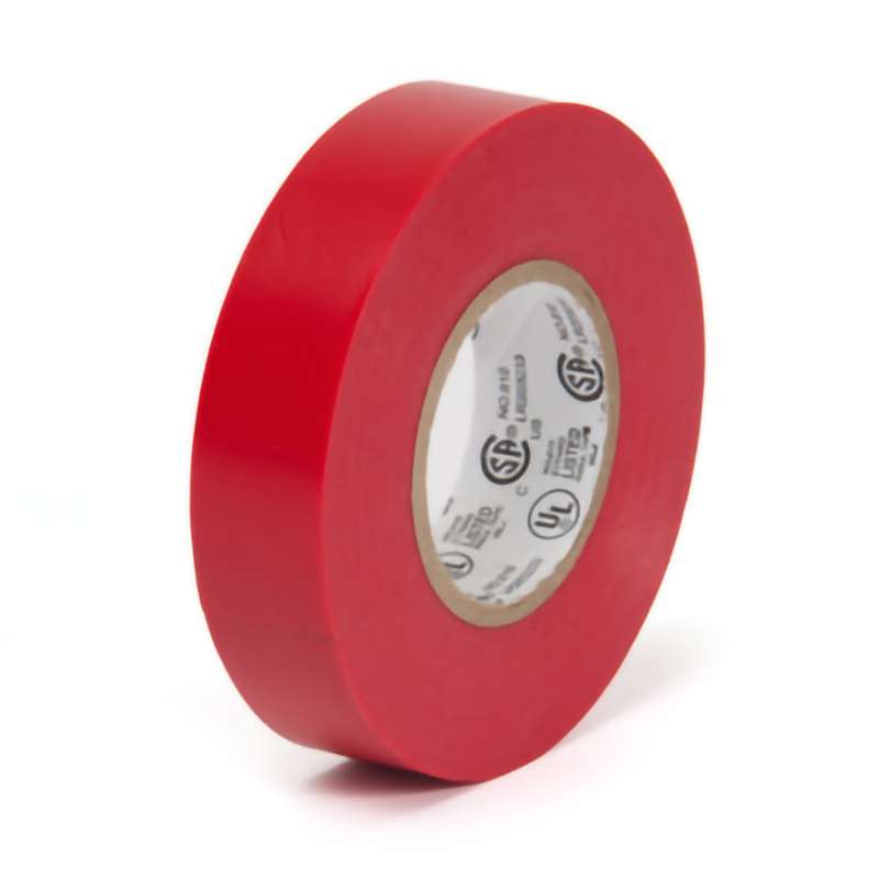 Electrical Tape, 3/4"x66', 1" Core, 7.0 mil, Red, Economy Grade